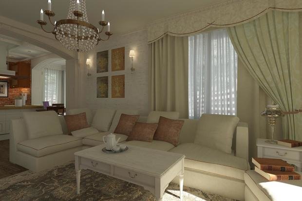 Фото из портфолио г.Выборг, частный дом, кухня-гостиная. – фотографии дизайна интерьеров на INMYROOM