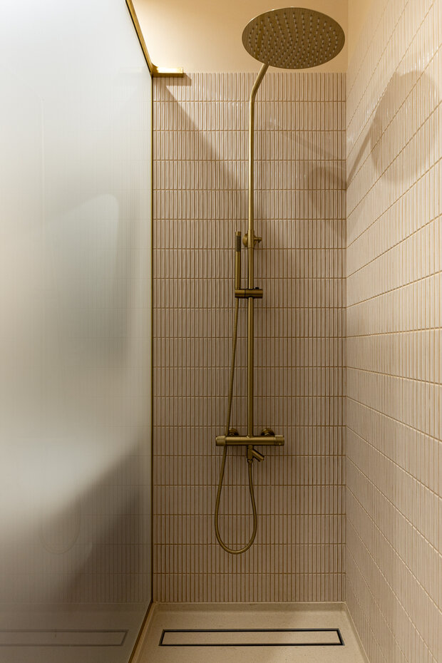 Фотография: Ванная в стиле Современный, Малогабаритная квартира, Квартира, Проект дня, Москва, Монолитный дом, 1 комната, до 40 метров, Ольга Рябова – фото на INMYROOM