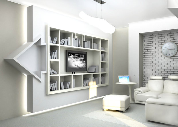 Фото из портфолио Квартира TOTAL WHITE в современном стил – фотографии дизайна интерьеров на INMYROOM