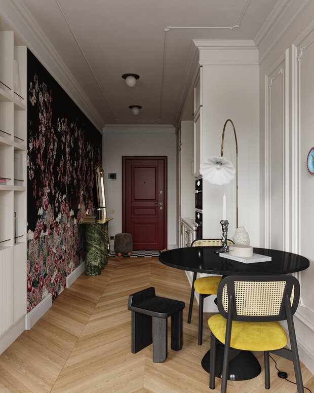 Фотография: Кухня и столовая в стиле Современный, Восточный, Эклектика, Малогабаритная квартира, Квартира, Студия, Проект недели, Москва, до 40 метров, Дейси Аушева – фото на INMYROOM