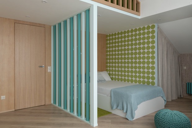 Фотография: Детская в стиле Современный, Дом, Проект недели, Дом и дача, Новая Москва, 4 и больше, Более 90 метров, Ольга Иртуганова, Наталия Строителева – фото на INMYROOM