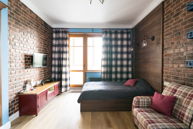 Фотография: Детская в стиле Лофт, Прованс и Кантри, Квартира, Проект недели, Москва, Альбина Алиева, Монолитный дом, 4 и больше, Более 90 метров – фото на INMYROOM