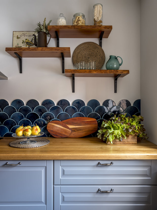 Фотография: Кухня и столовая в стиле Скандинавский, Современный, Эклектика, Квартира, Проект дня, Химки, ЖК «Город Набережных», 4 и больше, 60-90 метров, Катя Чистова – фото на INMYROOM