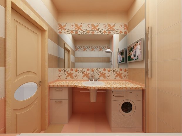 Фото из портфолио Маленькие ванные – фотографии дизайна интерьеров на INMYROOM