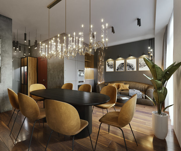 Фото из портфолио Студия в ЖК Реформ – фотографии дизайна интерьеров на INMYROOM