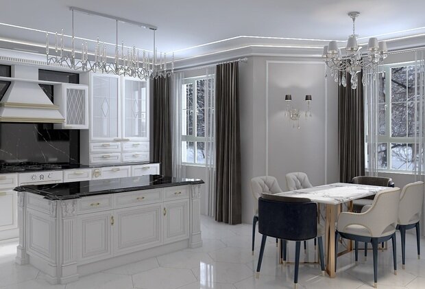 Фото из портфолио Современная классика для любителей роскоши – фотографии дизайна интерьеров на INMYROOM