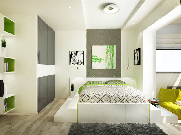 Фото из портфолио Спальня в эко-стиле  – фотографии дизайна интерьеров на INMYROOM