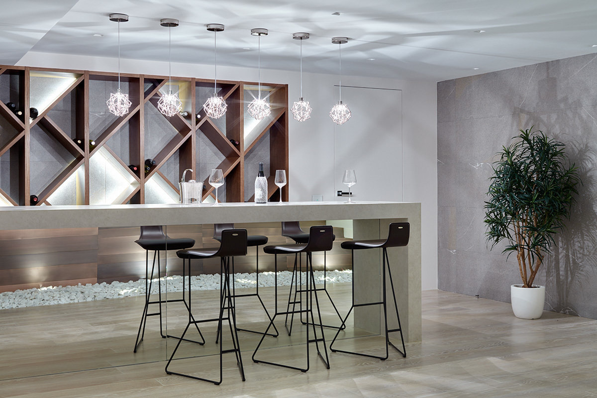 Фотография: Кухня и столовая в стиле Минимализм, Современный, Дом, Подмосковье, Московская область, Монолитный дом, Александра Федорова, 4 и больше, Более 90 метров, Эксклюзивные проекты, Марфино – фото на INMYROOM