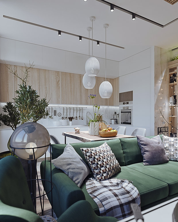 Фото из портфолио ЖК «РАССКАЗОВО», 65 М2, БОХО ШИК – фотографии дизайна интерьеров на INMYROOM