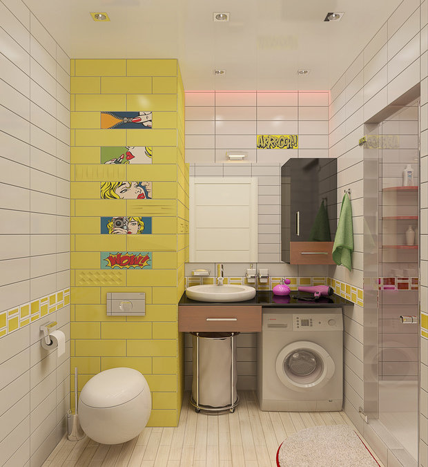 Фото из портфолио Квартира в стиле поп арт – фотографии дизайна интерьеров на INMYROOM