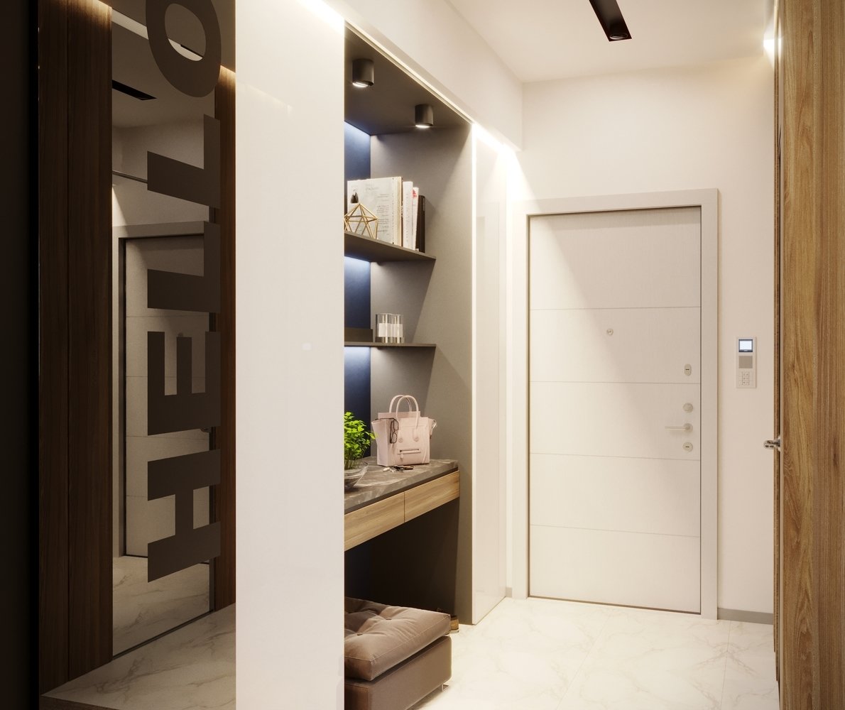 Фотография: Прихожая в стиле Современный, Лофт, Квартира, Проект недели, Подмосковье, Московская область, Реутов, Кирпичный дом, 3 комнаты, Более 90 метров, Владислав Седов, Наталья Вороненко, LINES – фото на INMYROOM Фотография: Прихожая в стиле Современный, Лофт, Квартира, Проект недели, Подмосковье, Московская область, Реутов, Кирпичный дом, 3 комнаты, Более 90 метров, Владислав Седов, Наталья Вороненко, LINES – фото на INMYROOM