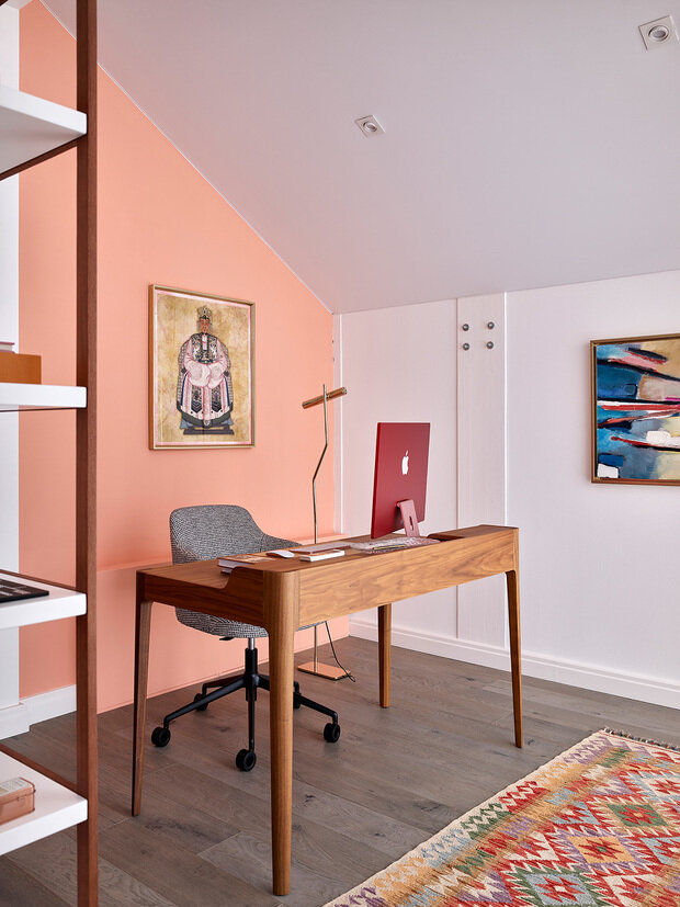 Фотография: Кабинет в стиле Современный, Проект дня, Дача, Подмосковье, Блочный дом, 4 и больше, Более 90 метров, Марина Жеренко – фото на INMYROOM