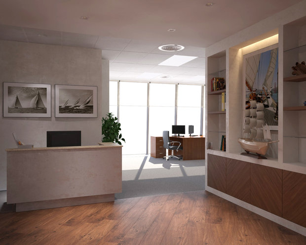 Фото из портфолио Офис. Ресепшн. – фотографии дизайна интерьеров на INMYROOM