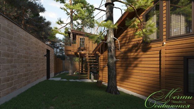 Фото из портфолио Загородная усадьба "Горный воздух" – фотографии дизайна интерьеров на INMYROOM