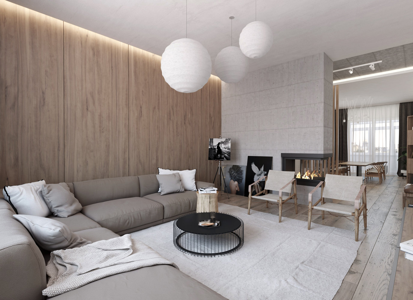 Фотография: Гостиная в стиле Минимализм, Эко, Квартира, Проект недели, Московская область, Королев, Монолитный дом, 4 и больше, Более 90 метров, «Ригель и Балка» – фото на INMYROOM Фотография: Гостиная в стиле Минимализм, Эко, Квартира, Проект недели, Московская область, Королев, Монолитный дом, 4 и больше, Более 90 метров, «Ригель и Балка» – фото на INMYROOM