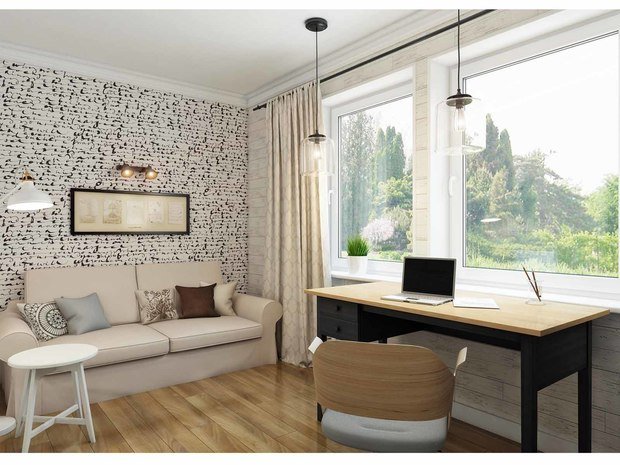 Фото из портфолио "Дом с видом на счастье". Проект дома 120 кв.м.  – фотографии дизайна интерьеров на INMYROOM