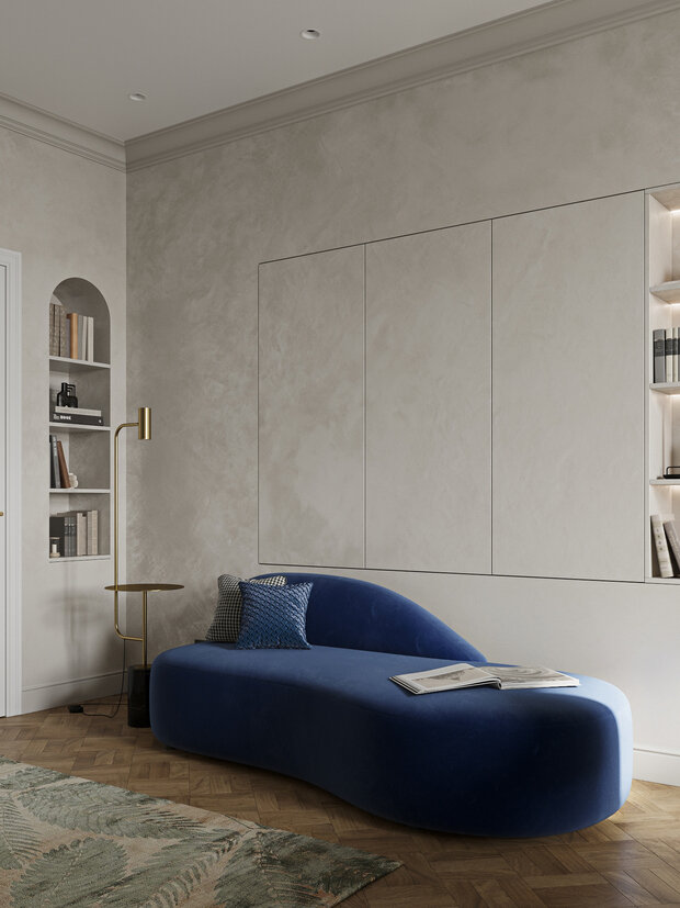 Фотография: Гостиная в стиле Современный, Классический, Квартира, Проект дня, Санкт-Петербург, 40-60 метров, Юлия Бабинцева, YUHOME design – фото на INMYROOM