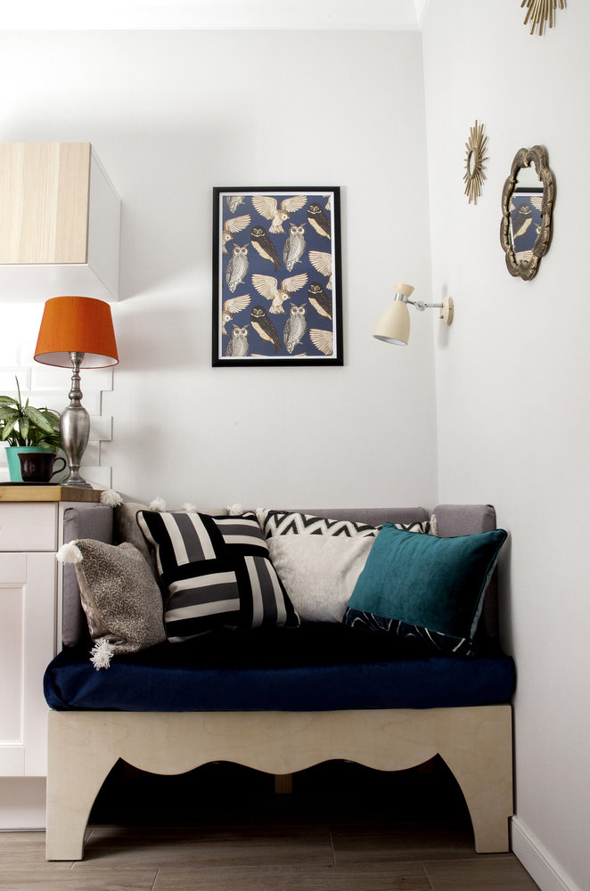 Фотография: Гостиная в стиле Скандинавский, Современный, Квартира, Проект недели, Санкт-Петербург, Панельный дом, 2 комнаты, 60-90 метров, Светлана Мельникова, Иван Мельников – фото на INMYROOM Фотография: Гостиная в стиле Скандинавский, Современный, Квартира, Проект недели, Санкт-Петербург, Панельный дом, 2 комнаты, 60-90 метров, Светлана Мельникова, Иван Мельников – фото на INMYROOM