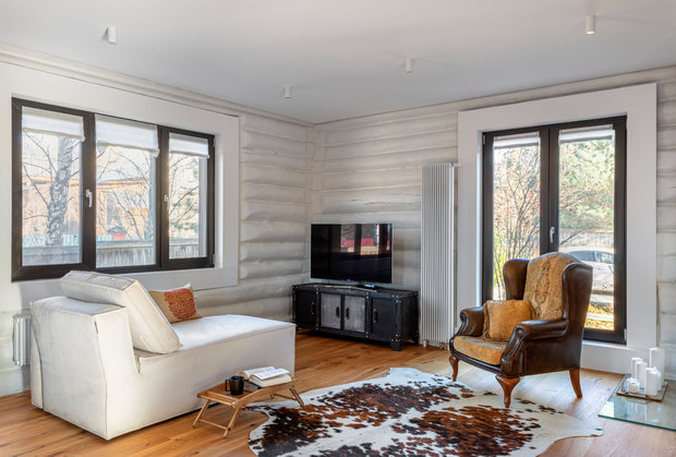 Фотография: Гостиная в стиле Современный, Дом, Проект недели, Дом и дача, Московская область, 4 и больше, Более 90 метров, Decorator.pro, Насиба Бойматова, Татьяна Григорьева – фото на INMYROOM