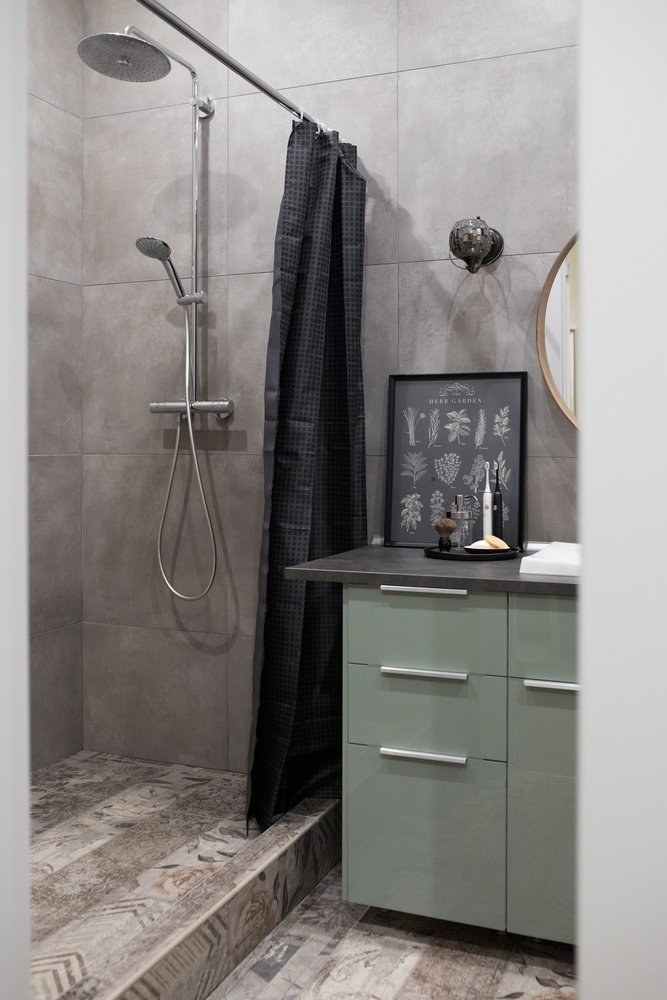 Фотография: Ванная в стиле Современный, Квартира, Минимализм, Проект недели, Санкт-Петербург, 2 комнаты, 40-60 метров, Ольга Артемова – фото на INMYROOM