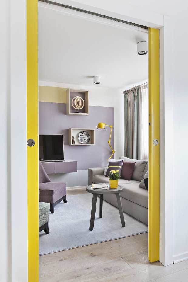 Фотография: Гостиная в стиле Скандинавский, Современный, Квартира, Россия, Проект недели, Москва, Надя Зотова – фото на INMYROOM