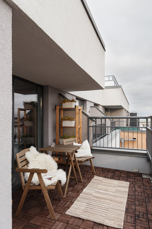 Фотография: Терраса в стиле Современный, Скандинавский, Квартира, Проект недели, Санкт-Петербург, 3 комнаты, 60-90 метров, BAS.architects – фото на INMYROOM