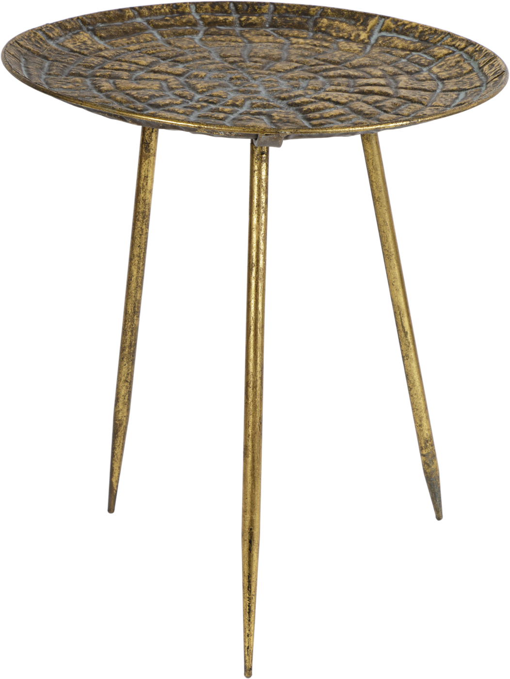 Кофейный столик золотого цвета