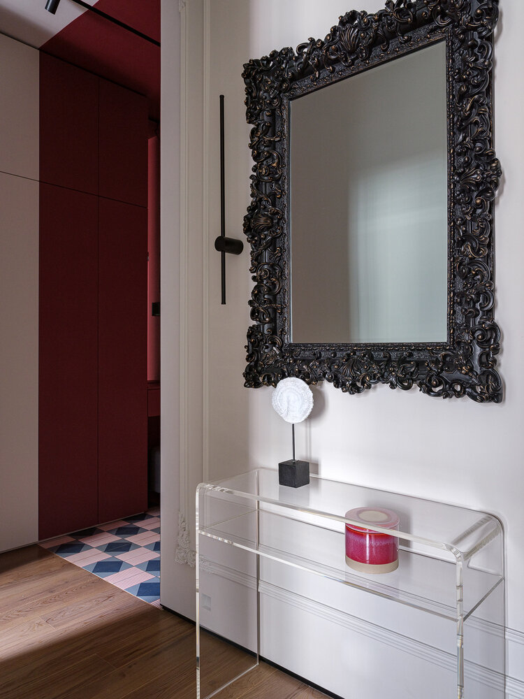 Фотография: Прихожая в стиле Современный, Эклектика, Квартира, Проект дня, Москва, Монолитный дом, 2 комнаты, 40-60 метров, Мария Синельникова – фото на INMYROOM