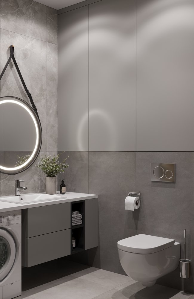 Фотография: Ванная в стиле Современный, Квартира, Проект недели, Москва, 1 комната, 40-60 метров, Deus of House – фото на INMYROOM Фотография: Ванная в стиле Современный, Квартира, Проект недели, Москва, 1 комната, 40-60 метров, Deus of House – фото на INMYROOM