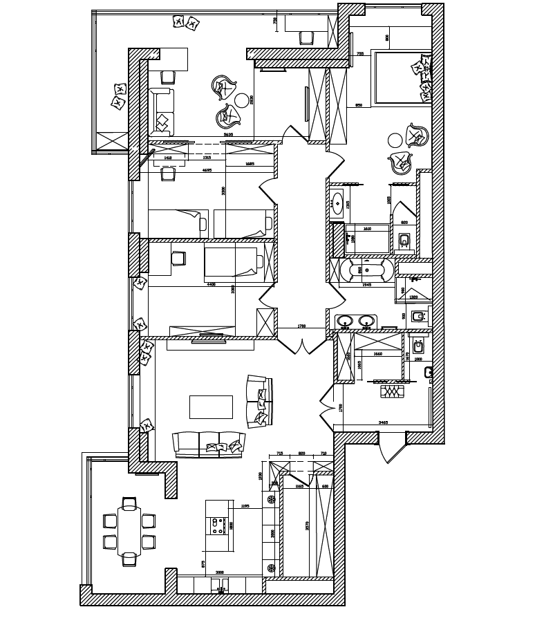 План с расстановкой мебели План с расстановкой мебели