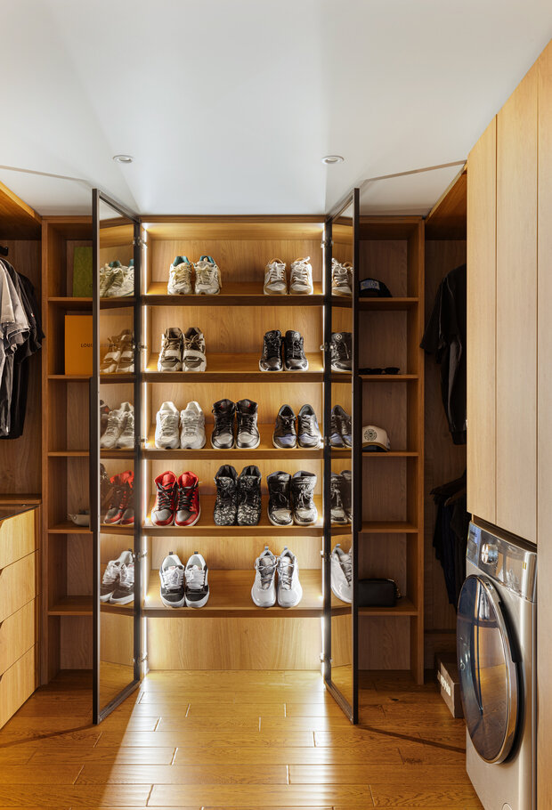 Фотография: Гардеробная в стиле Классический, Современный, Эклектика, Проект дня, Пентхаус, Москва, Раменское, 2 комнаты, 60-90 метров, Мариетта Мнацаканян – фото на INMYROOM