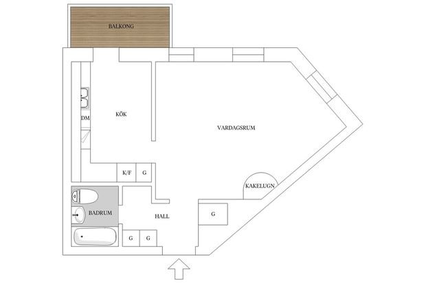 Фото из портфолио Majorsgatan 1, Linné, Göteborg – фотографии дизайна интерьеров на INMYROOM