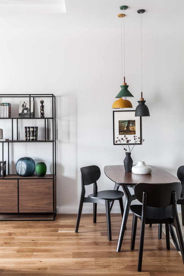 Фотография: Кухня и столовая в стиле Скандинавский, Современный, Квартира, Проект недели, Москва, Монолитный дом, 2 комнаты, 40-60 метров, Anddesign, Александра Дашкевич, Наталья Каримова, ЖК I’am – фото на INMYROOM