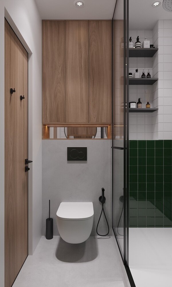 Дверь со стороны ванны тоже выполнена в покрытии кортекс. На дверном полотне решили разместить крючки для полотенец, благодаря влагостойкому покрытию кортекс это стало возможным. Дверь со стороны ванны тоже выполнена в покрытии кортекс. На дверном полотне решили разместить крючки для полотенец, благодаря влагостойкому покрытию кортекс это стало возможным.