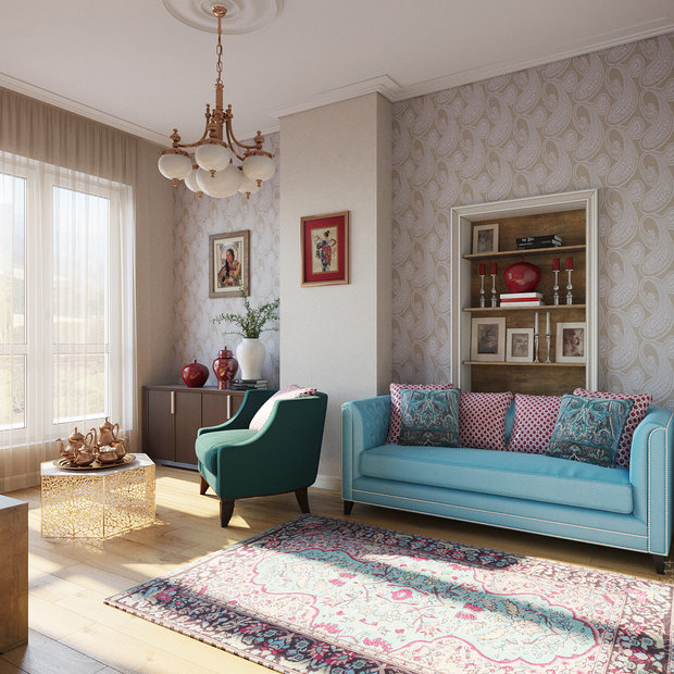 Фото из портфолио Восточная классика – фотографии дизайна интерьеров на INMYROOM