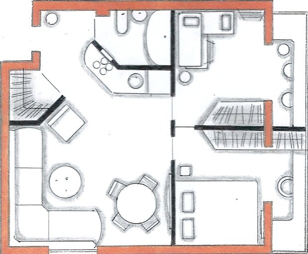 Фото из портфолио Мои перепланировки – фотографии дизайна интерьеров на INMYROOM