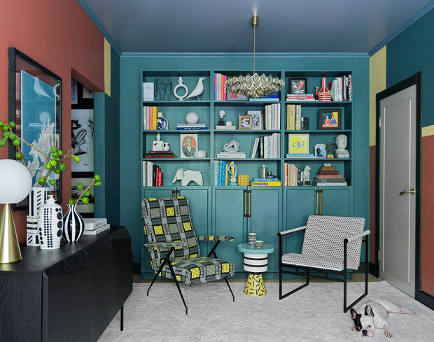 Фотография: Гостиная в стиле Эклектика, Малогабаритная квартира, Квартира, Проект недели, Москва, Хрущевка, Кирпичный дом, 2 комнаты, 40-60 метров, 1-511, Даша Соболева – фото на INMYROOM