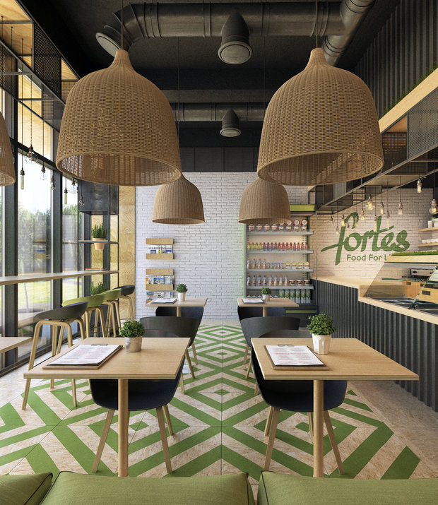 Фото из портфолио Кафе Fortes – фотографии дизайна интерьеров на INMYROOM