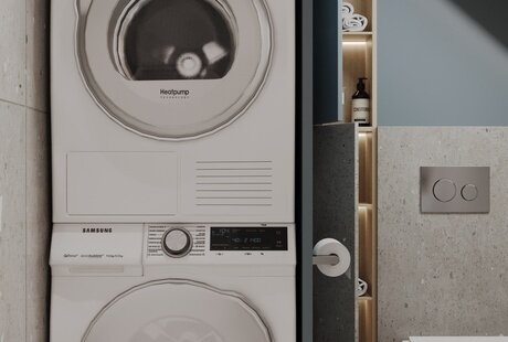Двухуровневая квартира Постирочная