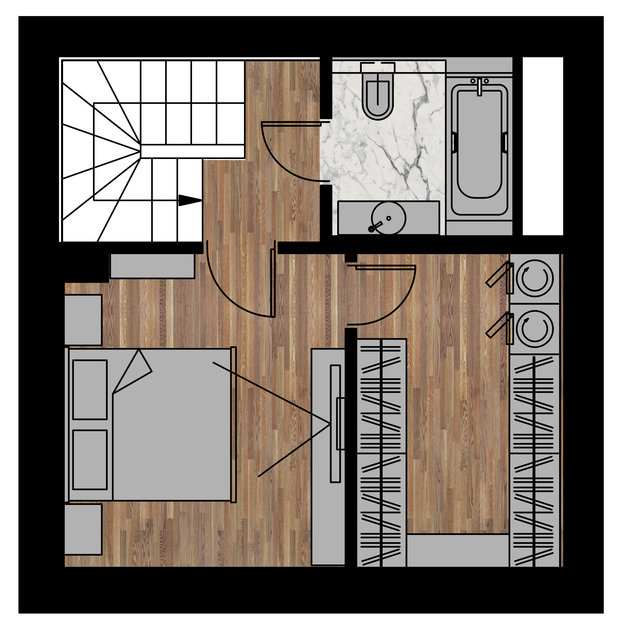Фото из портфолио Таунхаус 100 кв – фотографии дизайна интерьеров на INMYROOM
