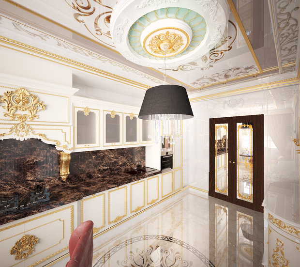 Фото из портфолио Апартаменты 154 м2 в стиле БАРОККО  – фотографии дизайна интерьеров на INMYROOM