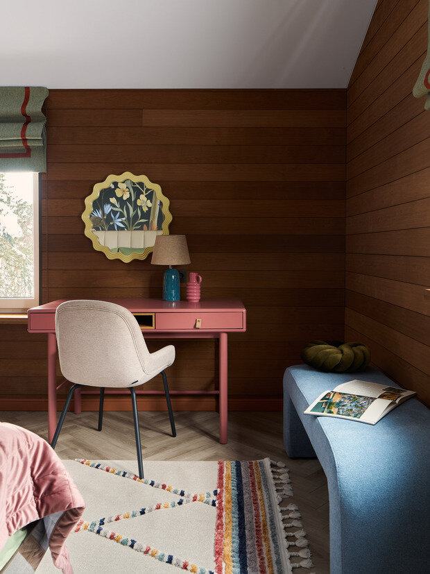 Фотография: Спальня в стиле Современный, Дом, Проект дня, Дом и дача, Ленинградская область, 3 комнаты, Более 90 метров, Индивидуальный проект, эклектика с элементами современного, Алена Донцова – фото на INMYROOM