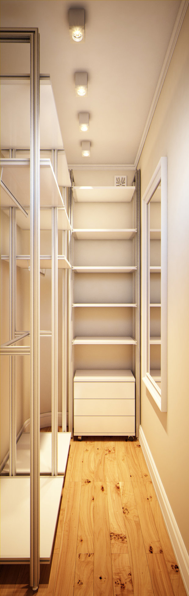 Фотография: Гардеробная в стиле Современный, Классический, Эклектика, Квартира, Gramercy Home, Проект недели, Москва, Зеленый, Бежевый, Розовый, Бирюзовый, Марина Саркисян, Jacob Delafon, Laufen Palomba Collection, Designers Guild, Hansgrohe Raindance, Eiffinger, Aqua Azzuro, Atlas Concorde Doga Vanilla Cassettone, Vasily, квартира со свободной планировкой, свободная планировка, классический интерьер – фото на INMYROOM