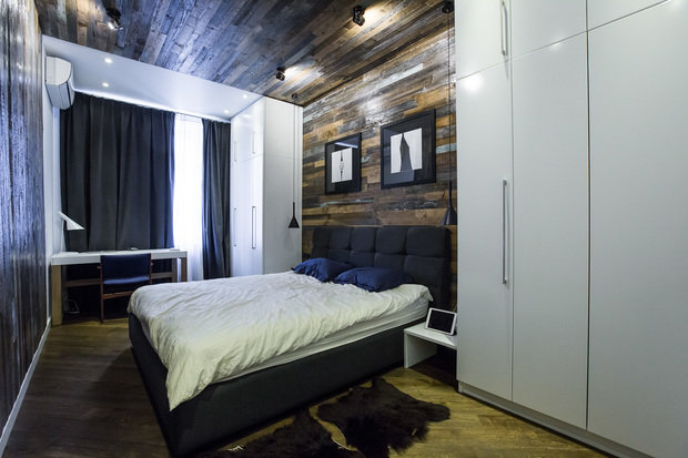 Фотография: Спальня в стиле Лофт, Современный, Скандинавский, Эклектика, Квартира, Дома и квартиры, Проект недели, Эко – фото на INMYROOM