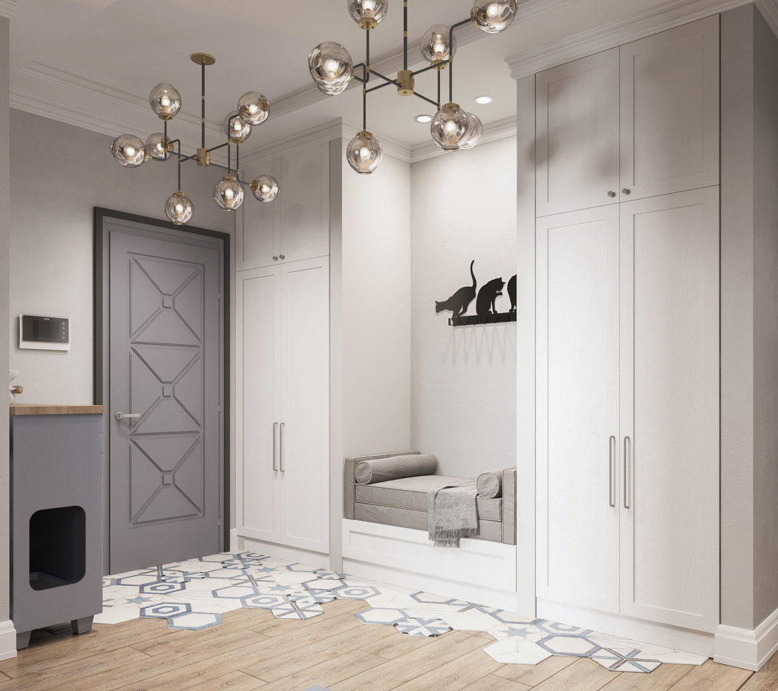 Фотография: Прихожая в стиле Современный, Квартира, Проект недели, Московская область, Ольга Розина, 2 комнаты, 60-90 метров, Монолитно-кирпичный – фото на INMYROOM Фотография: Прихожая в стиле Современный, Квартира, Проект недели, Московская область, Ольга Розина, 2 комнаты, 60-90 метров, Монолитно-кирпичный – фото на INMYROOM