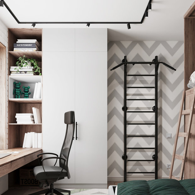 Фотография: Детская в стиле Скандинавский, Современный, Эклектика, Квартира, Проект недели, Монолитный дом, 3 комнаты, 60-90 метров, Светлана Удзилаури, Брянск – фото на INMYROOM