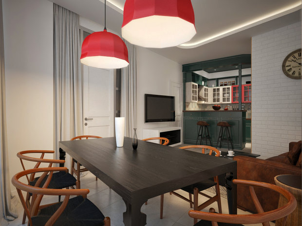 Фото из портфолио Айвазовский на 29-м этаже – фотографии дизайна интерьеров на INMYROOM