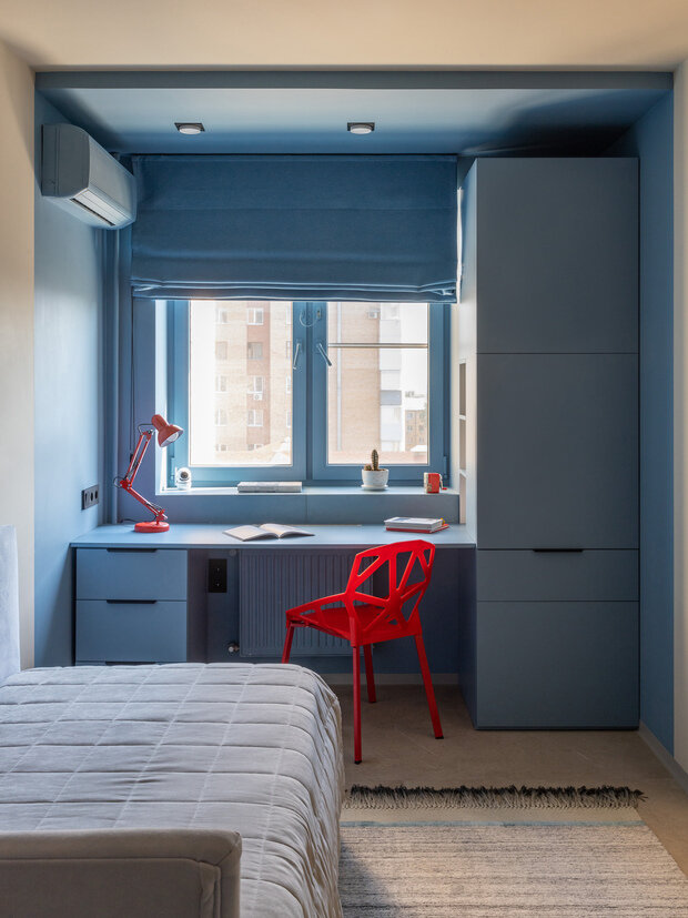 Фотография: Детская в стиле Современный, Минимализм, Квартира, Проект дня, Самара, Кирпичный дом, 3 комнаты, 60-90 метров, Екатерина Коталевская – фото на INMYROOM