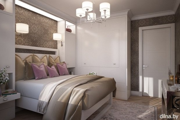Фото из портфолио ЖАСМИН - спальня 11 м2 – фотографии дизайна интерьеров на INMYROOM