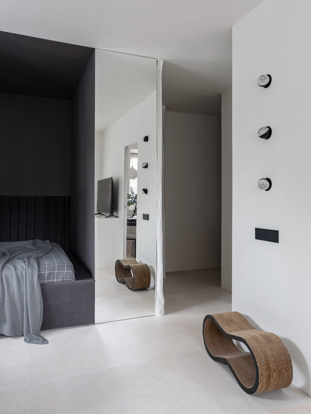 Фотография: Прихожая в стиле Скандинавский, Современный, Минимализм, Малогабаритная квартира, Квартира, Проект недели, Екатеринбург, Хрущевка, 1 комната, до 40 метров, Ольга Каримова – фото на INMYROOM